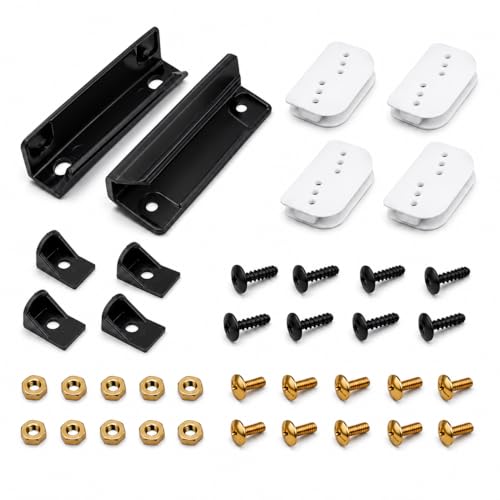 Shed Door Handle & Hardware Kit for Arrow Sheds, DK100-A Slides & Guides - color: Black