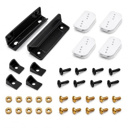 Shed Door Handle & Hardware Kit for Arrow Sheds, DK100-A Slides & Guides - color: Black