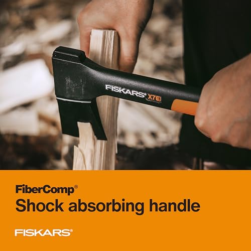 Fiskars X7 Small Hatchet Axe 14", for Camping & Chopping Wood Kindling - style: 14" Hatchet