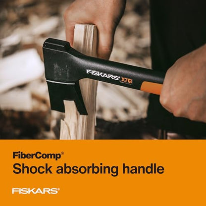 Fiskars X7 Small Hatchet Axe 14", for Camping & Chopping Wood Kindling - style: 14" Hatchet