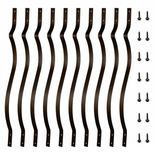HZIU 61 Pack 32.25" Deck Balusters with Screws ，Iron Deck Railing - size: 32.25 Inch