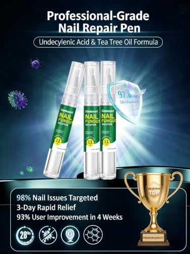 2026 Upgrade Toenail Fungus Treatment【Maximum Undecylenic Acid & Tea Tree】 - color: White-3 Pack