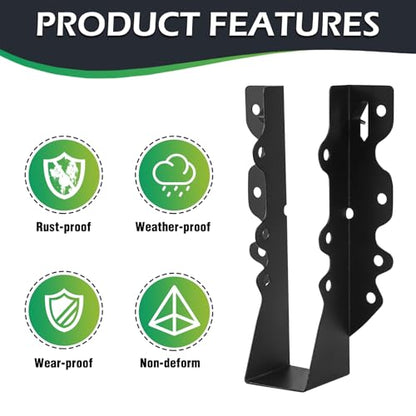 2x8 Joist Hanger 48Pcs,Q235B Steel Joist Bracket for Wood - size: 48PCS, style: 2''X8'' Joist Hanger