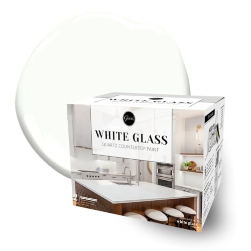 Giani Easy Epoxy Quartz Countertop Paint Kit (White Glass) - color: White Glass
