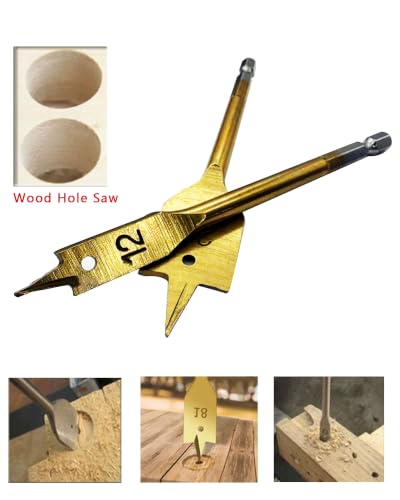 Spade Drill Bits for Wood Paddle Flat Bit Woodworking DIY Cutter Tool 7PCS
