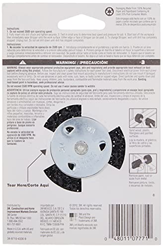3M 7771 Paint and Rust Stripper Brush, 4" Diameter