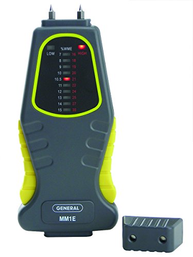 General Tools MM1E Moisture Meter, Pin Type, LED Bar Graph