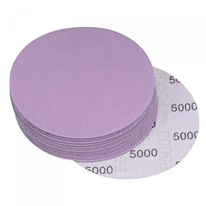 uxcell 15Pcs 4-Inch Purple Sanding Discs 5000 Grits Hook and Loop Professional Aluminum Oxide Sand Paper Wet Dry Polish for Wood Metal Paint Finishing - style: 5000 Grit