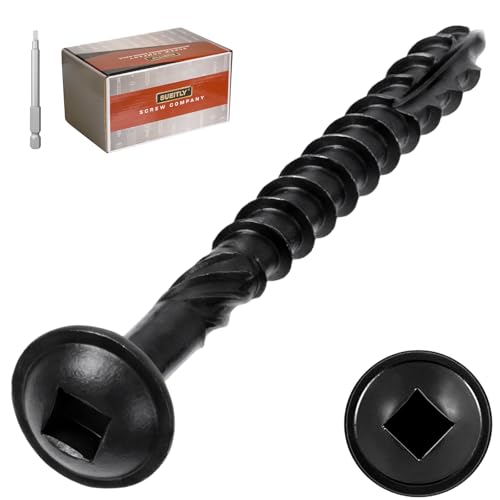 Pocket Hole Screws #8 x 2, 120 PCS Black Square Drive Wood Screws, Self Tapping Screws for Wood Projects - size: #8 x 2"