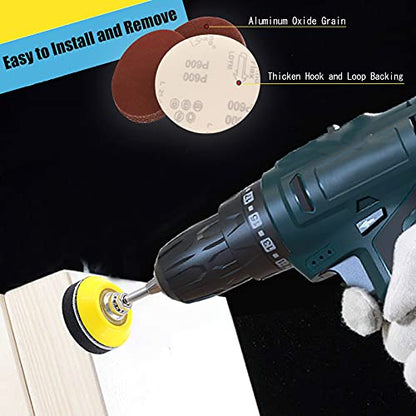 100PCS 2 Inch Sanding Discs 180 Grit Attachment Sandpaper - style: 180 Grit