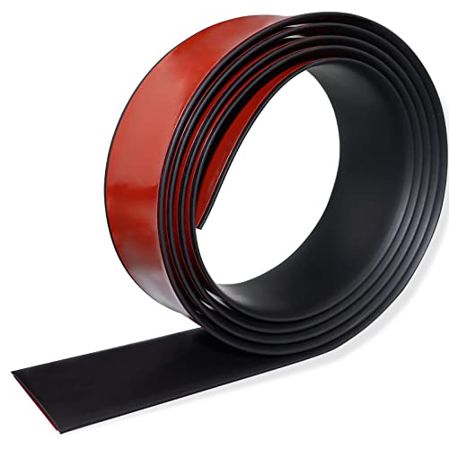 FONUNO Vinyl Floor Transition Strip Self Adhesive Threshold Strip - color: Black, size: 2 Inch x 20 Feet