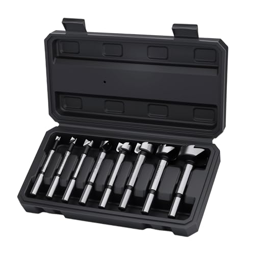 Forstner Bit Set 8Pcs - Forstner Drill Bit for Woodworking - size: 8PCS | Precision Imperial Sizing