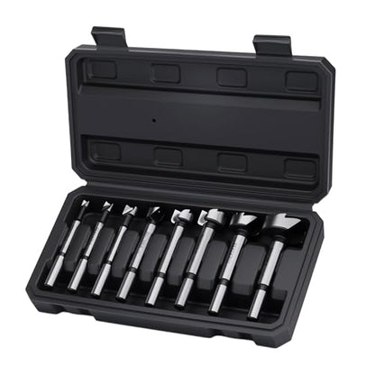 Forstner Bit Set 8Pcs - Forstner Drill Bit for Woodworking - size: 8PCS | Precision Imperial Sizing