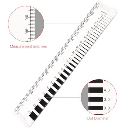 Crack Width Gauge, Concrete Crack Gauge Width Ruler 0.1 7.0 mm