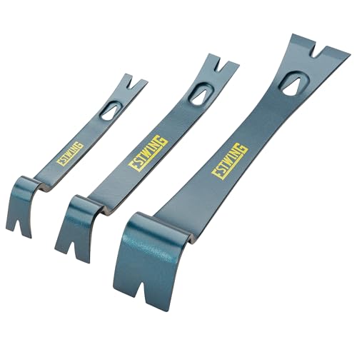 ESTWING 3-Piece Pry Bar Set, Forge Steel Pry Bars - 5.5", 7.5" & 10", PB3PC