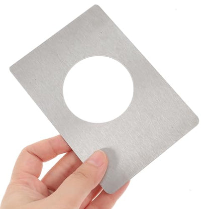 2pcs Stainless Steel Door Strike Plate and Reinforcement Kit for Lock Repair and Door Knob Support Garage and Home Replacement