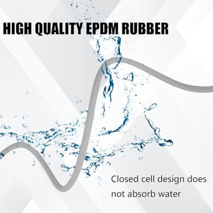 Backer Rod 1/4 Inch 50' Grey EPDM Rubber Foam for Concrete Joints - style: Grey-50'