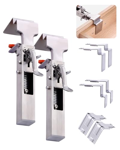Drawer Fixing Clamps, Drawer Clips for Panel Installation, Drawer Front Installation Clamps, Adjustable Cabinet Face Mounting Clips, Quick Release Panel Fixing Clamp, Fast & Labour Saving