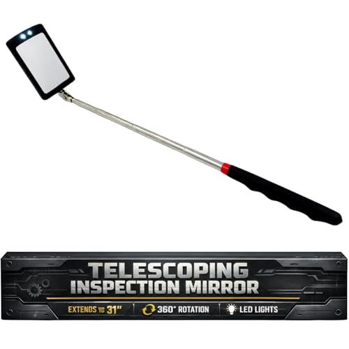Inspection Mirror, Telescoping Mirror, Mechanic, Extendable, Welding, Small