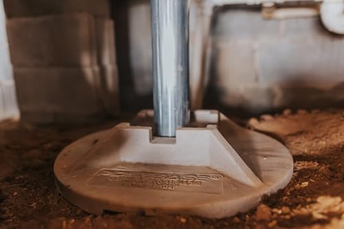 CrawlSpace-DIY 18″ PolyBase Crawl Space Support Base – Lightweight Pier Footing for Crawl Space Jack Posts & Support Columns, 43% Lighter Than Concrete, Poly Footer Only