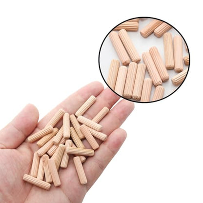 48Pcs 6mm x 25mm / 1/4 Inch x 1 Inch Wooden Dowel Pin - size: 6 x 25mm