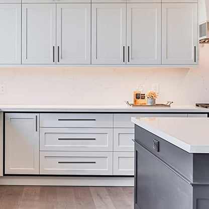 Amerdeco 10 Pack Matte Black Cabinet Pulls, 3-3/4" - color: Matte Black, size: 3.75" hole center