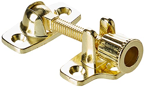 Merriway Double-Hung Window Fastener Kit Brassed Steel – Classic Sash Lock for Timber Windows, Secure Window Catch Hardware