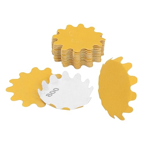 Flex Edge Gold 2 Inch Hook and Loop Sanding Discs 2 Inch 800 Grit 25 Pack - size: 2", style: 800 Grit