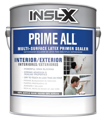INSL-X AP100009A-01 Prime All Multi-Surface Primer, White - size: 128 Fl Oz (Pack of 1)