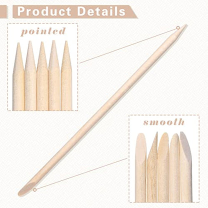 Demissle 400 Pcs Wooden Wax Sticks Mini Wax Spatulas Applicator