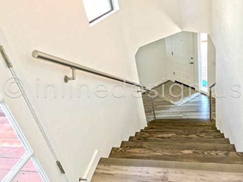 Handrail Bracket Stainless Steel 316 Luminous Quasar (Satin Stainless Steel) - color: Satin Stainless Steel