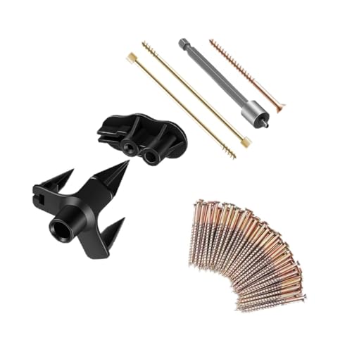 Hardwood Floor Repair Kit, Stop Moving Squeaks, Connect, Tighten Wood Floor to Joists, 5 Tools with 50 Screws, Includes Joist Finder, Easy DIY Installation