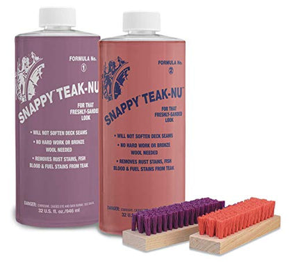STAR BRITE Snappy Teak-Nu No 1 Restore & Renew - style: #1 & #2 32 Oz Kit