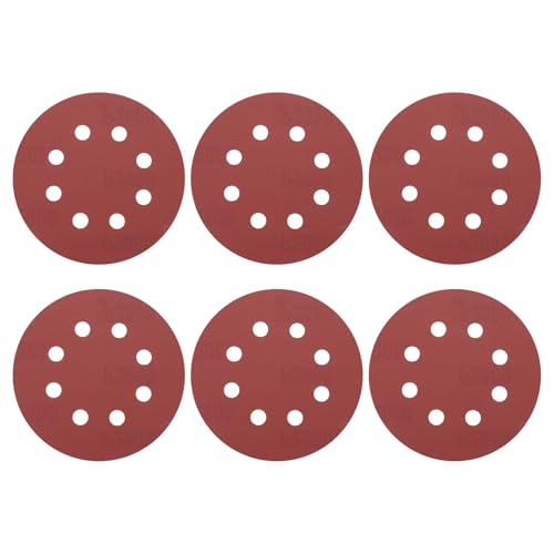 HARFINGTON 20 Pcs 5 Inch Sanding Discs 2000 Grit Red Aluminum Oxide 8 Hole - size: 5 Inch(2000 Grit)