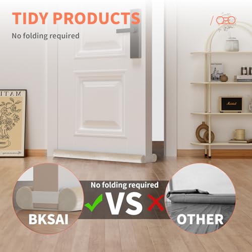BKSAI Under Door Draft Stopper, 28-32in, Beige - color: Beige, size: 28-32in