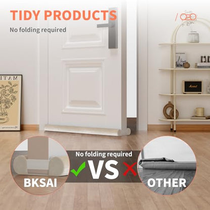BKSAI Under Door Draft Stopper, 28-32in, Beige - color: Beige, size: 28-32in