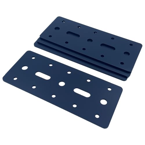 4 PCS 6"X2.5" Straight Steel Flat Plate,Heavy Duty Mending Plate Joining Brackets, Connecting Brackets, I Strap Metal Plate. Fit 4x4,6x6 for Repair House,Furniture,Straight Flat Plate for tress - size: 6"x2.5"