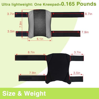 5 Pack Garden Knee Pads for Adults, Foam Padding Kneepads for Work, Gray - color: Gray