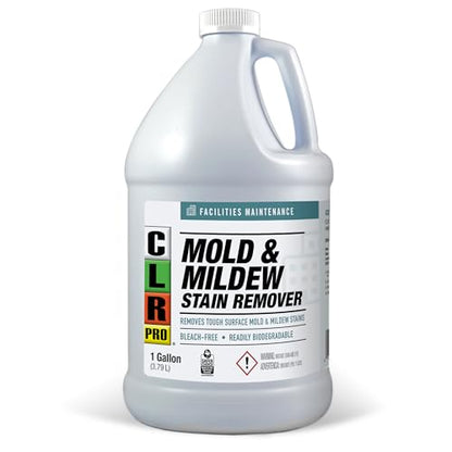 CLR PRO Heavy Duty Mold and Mildew Stain Remover, 1 Gallon Bottle