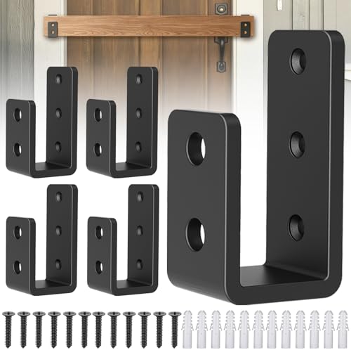 2x4 Door Barricade Brackets, 6mm Thickened Security Brackets(4Pack) - size: 6mm 4PCS