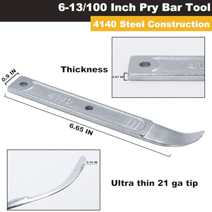 AKGUN 4140 Pry Tool, Car Trim Removal Tool Kit, Trim Removal Tool Pry Tool