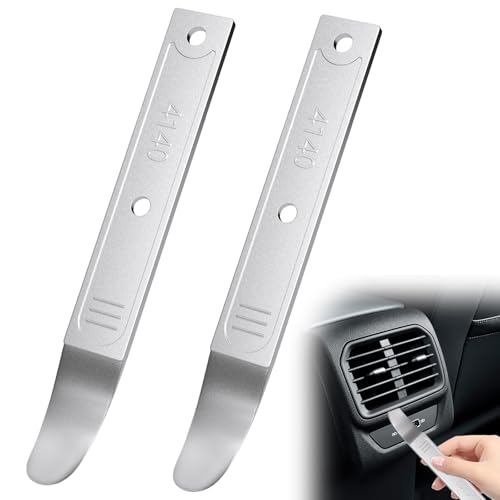 2 PCS 4140 Pry Tool, Trim Removal Tool, Mini Pry Bar for Auto Trim Interior - color: 2 PCS
