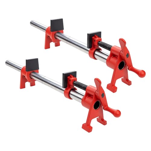2-Pack 24 Inch Pipe Style Bar Clamps for Woodworking Gluing