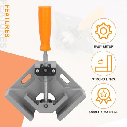 4 PCS 90 Degree Corner Clamps for Woodworking - size: 4 PCS Clamping Range 2 Inch