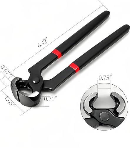 6 inch Nail Puller Pliers,Sharp,Rust-Proof,Anti-Slip Handle.