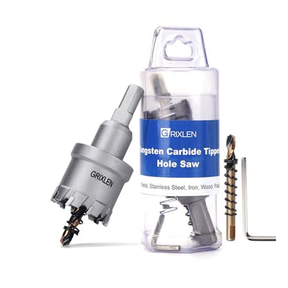 1-3/4" (44mm) Tungsten Carbide Tip Hole Saw,Hole Saw with M2 Pilot bits - size: 1-3/4" (44mm)