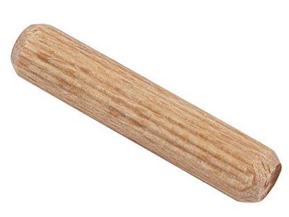 [BICB] 5/16 x 1-1/4 Inch Fluted Wood Dowel Pins - 100 Pack Premium Beechwood Joinery Pegs - Kiln Dried Beveled Ends for Furniture Repair and Woodworking - size: 5/16" x 1 1/4"