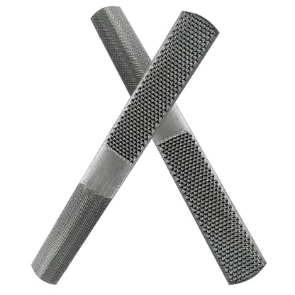 2 Pack 4 Way Wood Rasp File, Carbon Steel Hand File