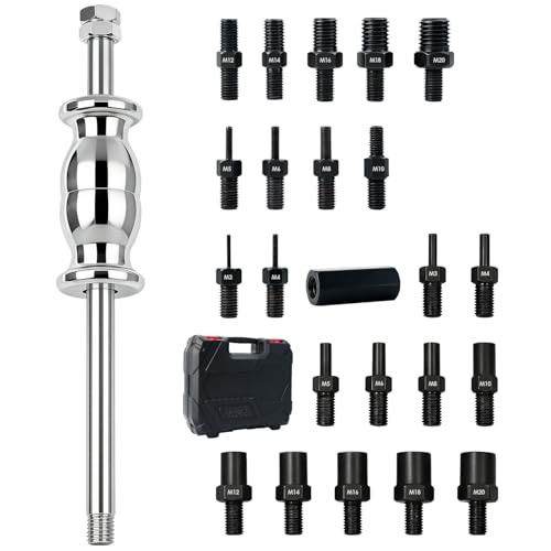24-Piece Slide Hammer Set - Dowel Pin Puller Kit