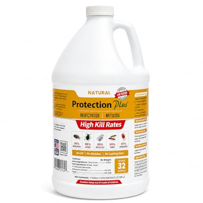 Eco-Safe Plant Protection, Broad Spectrum Insecticide, Fungicide, Miticide; Kill and Repel Mites, Whitefly, Aphids, Thrips, More; EPM Protection Plus 1-Gallon Concentrate - size: 128 oz Concentrate